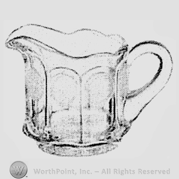 Glass pattern: Gold Coin; creamer.