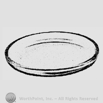 Glass pattern: Contour; butter pat.