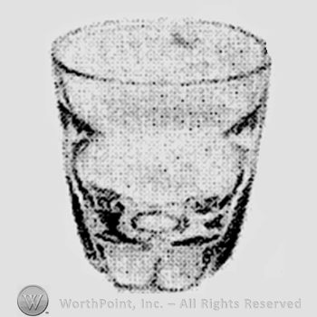 Glass pattern: Holiday; whiskey.