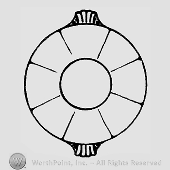 Glass pattern: Hugh; cake plate.