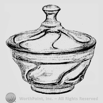 Glass pattern: Jamestown; sauce dish.