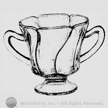 Glass pattern: Jamestown; sugar.