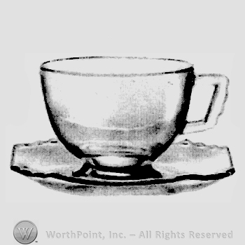 Glass pattern: Mayfair; cup.