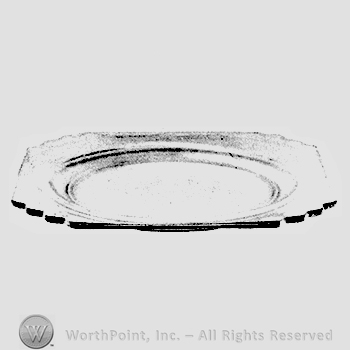 Glass pattern: Mayfair; plate.