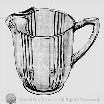 Glass pattern: Sunray; jug.