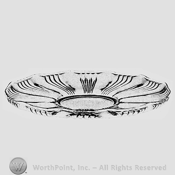 Glass pattern: Sunray; plate.