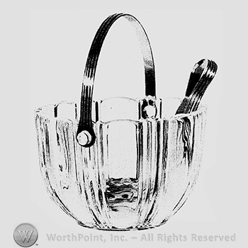 Glass pattern: Sunray; ice bucket.