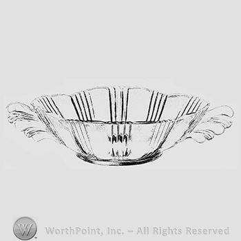 Glass pattern: Sunray; bowl.