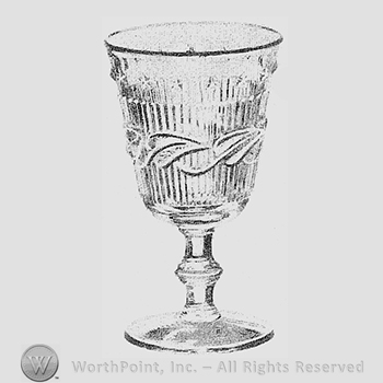 Glass pattern: Wistar; goblet.
