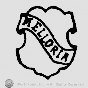 Shield with a ribbon with Melloria written on it