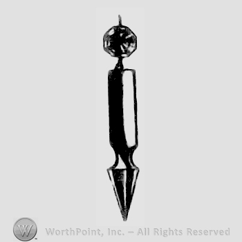 Glass pattern: ; spearhead prism.