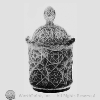 Glass pattern: No. 1704; sugar and cover