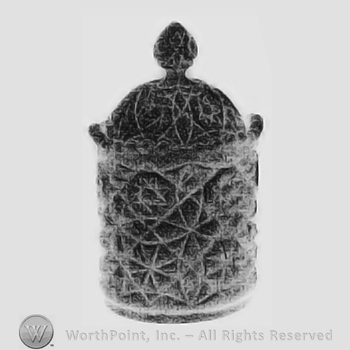 Glass pattern: No. 1704; jar and cover.