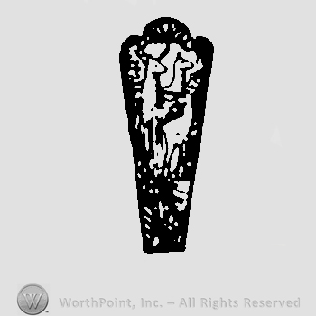 A tail spoon with the picture of three deers.