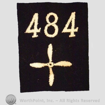 WWI Enlisted Squadron Patch : 484th Air Service Enlisted Squadron Patch.