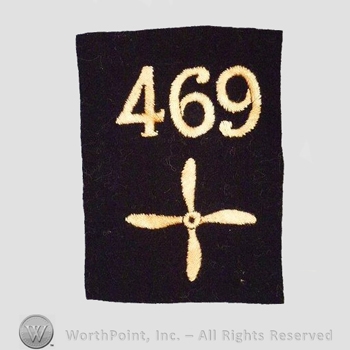 WWI Enlisted Squadron Patch : 469th Air Service Enlisted Squadron Patch.