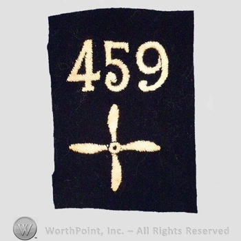 WWI Enlisted Squadron Patch : 459th Air Service Enlisted Squadron Patch.