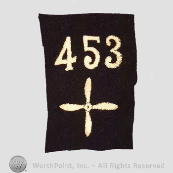 WWI Enlisted Squadron Patch : 453rd Air Service Enlisted Squadron Patch.