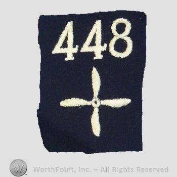 WWI Enlisted Squadron Patch : 448th Air Service Enlisted Squadron Patch.