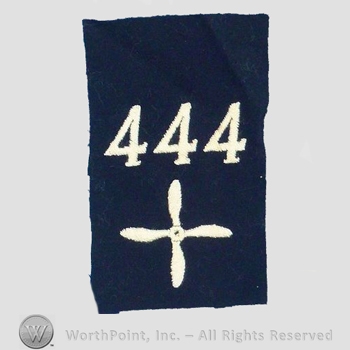 WWI Enlisted Squadron Patch : 444th Air Service Enlisted Squadron Patch.