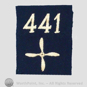 WWI Enlisted Squadron Patch : 441st Air Service Enlisted Squadron Patch.