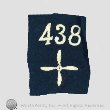 WWI Enlisted Squadron Patch : 438th Air Service Enlisted Squadron Patch.