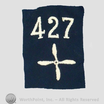 WWI Enlisted Squadron Patch : 427th Air Service Enlisted Squadron Patch.