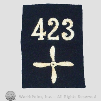 WWI Enlisted Squadron Patch : 423rd Air Service Enlisted Squadron Patch.