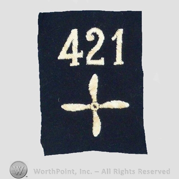 WWI Enlisted Squadron Patch : 421st Air Service Enlisted Squadron Patch.