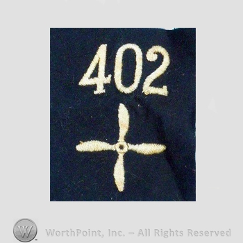 WWI Enlisted Squadron Patch : 402nd Air Service Enlisted Squadron Patch.
