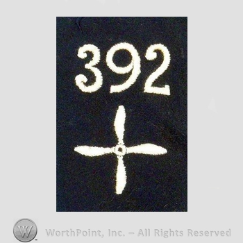 WWI Enlisted Squadron Patch : 392nd Air Service Enlisted Squadron Patch.