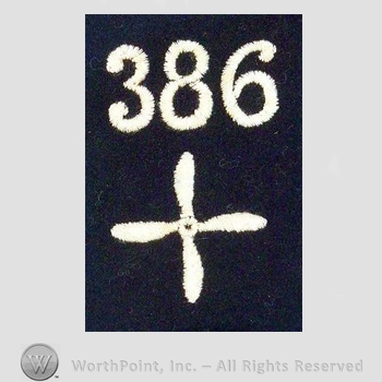 WWI Enlisted Squadron Patch : 386th Air Service Enlisted Squadron Patch.