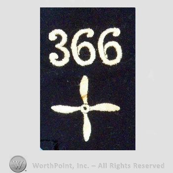WWI Enlisted Squadron Patch : 366th Air Service Enlisted Squadron Patch.