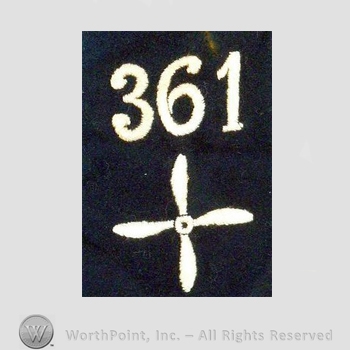 WWI Enlisted Squadron Patch : 361st Air Service Enlisted Squadron Patch.
