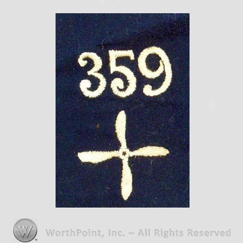 WWI Enlisted Squadron Patch : 359th Air Service Enlisted Squadron Patch.
