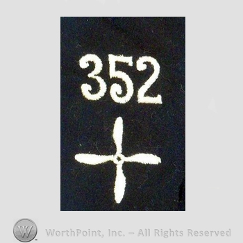 WWI Enlisted Squadron Patch : 352nd Air Service Enlisted Squadron Patch.
