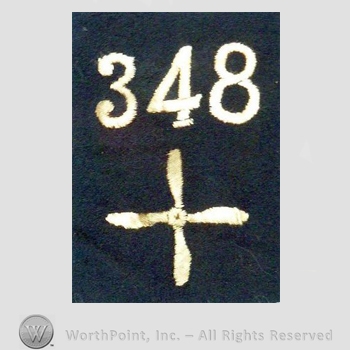 WWI Enlisted Squadron Patch :  348th Air Service Enlisted Squadron Patch.