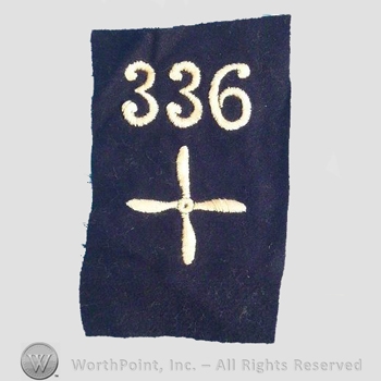 WWI Enlisted Squadron Patch : 336th Air Service Enlisted Squadron Patch.