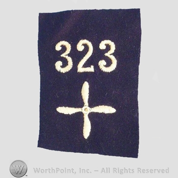 WWI Enlisted Squadron Patch : 323rd Air Service Enlisted Squadron Patch.
