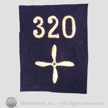 WWI Enlisted Squadron Patch : 320th Air Service Enlisted Squadron Patch.