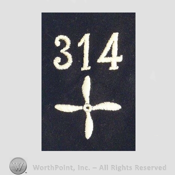 WWI Enlisted Squadron Patch : 314th Air Service Enlisted Squadron Patch.