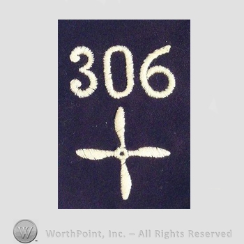 WWI Enlisted Squadron Patch : 306th Air Service Enlisted Squadron Patch.