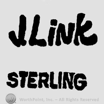 The name J Link written over the word Sterling, all with uppercase letters. 