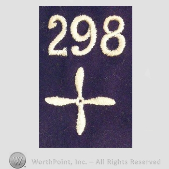 WWI Enlisted Squadron Patch : 298th Air Service Enlisted Squadron Patch.