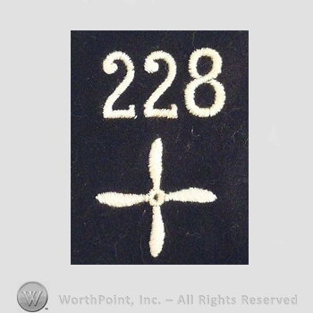 WWI Enlisted Squadron Patch : 228th Air Service Enlisted Squadron Patch.