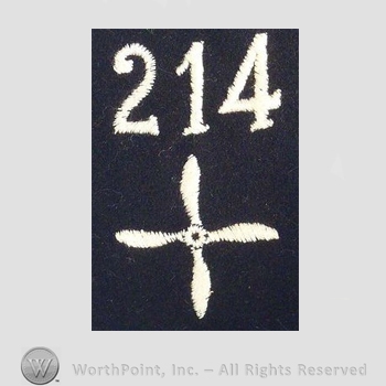 WWI Enlisted Squadron Patch : 214th Air Service Enlisted Squadron Patch.