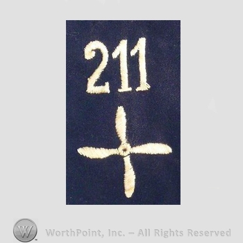 WWI Enlisted Squadron Patch : 211th Air Service Enlisted Squadron Patch.