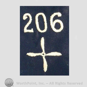 WWI Enlisted Squadron Patch : 206th Air Service Enlisted Squadron Patch.