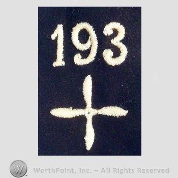WWI Enlisted Squadron Patch : 193rd Air Service Enlisted Squadron Patch.