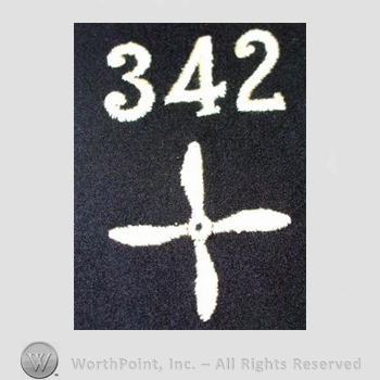 WWI Enlisted Squadron Patch : 342nd Air Service Enlisted Squadron Patch.